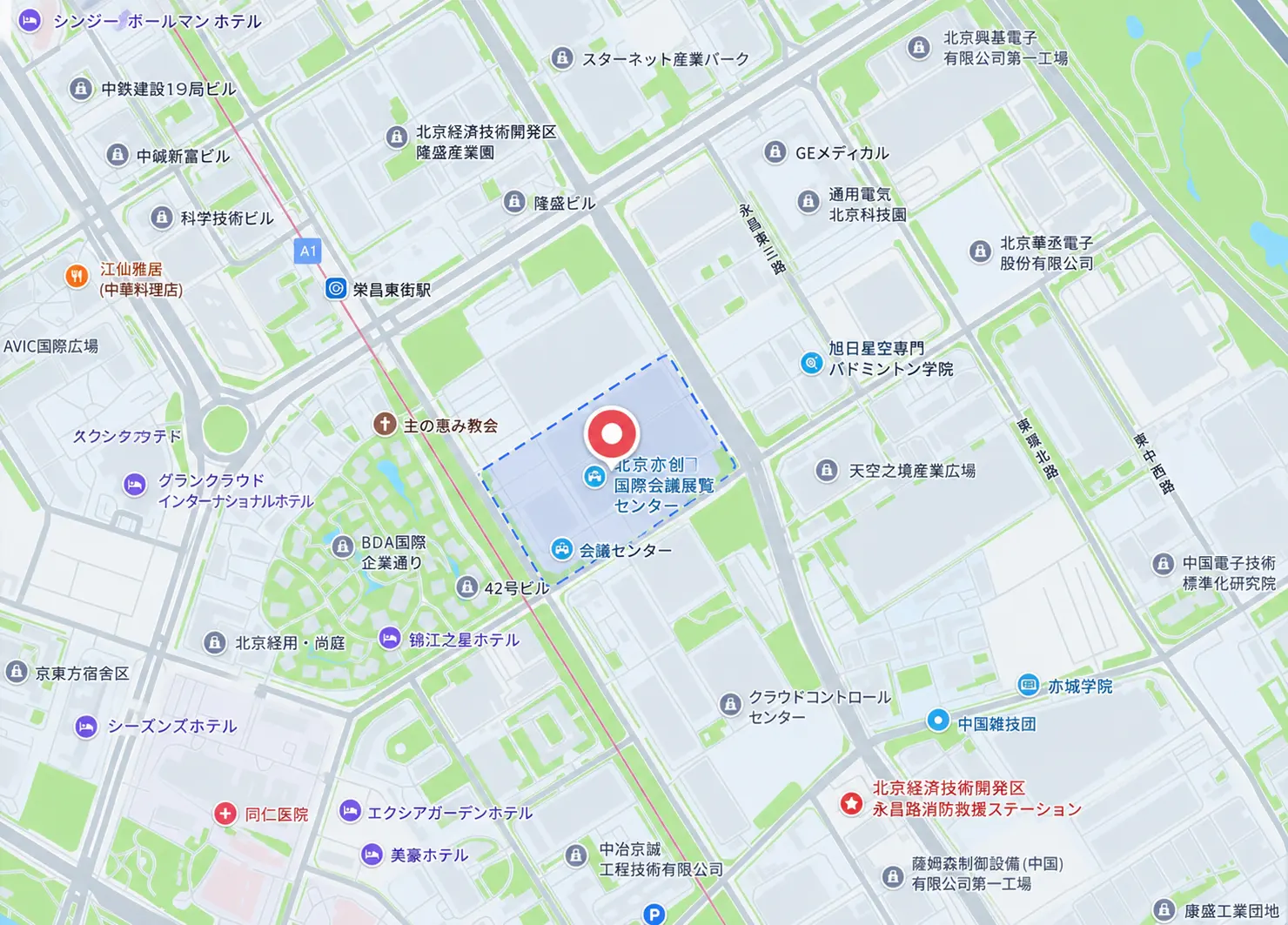 WRC 来場会場地図