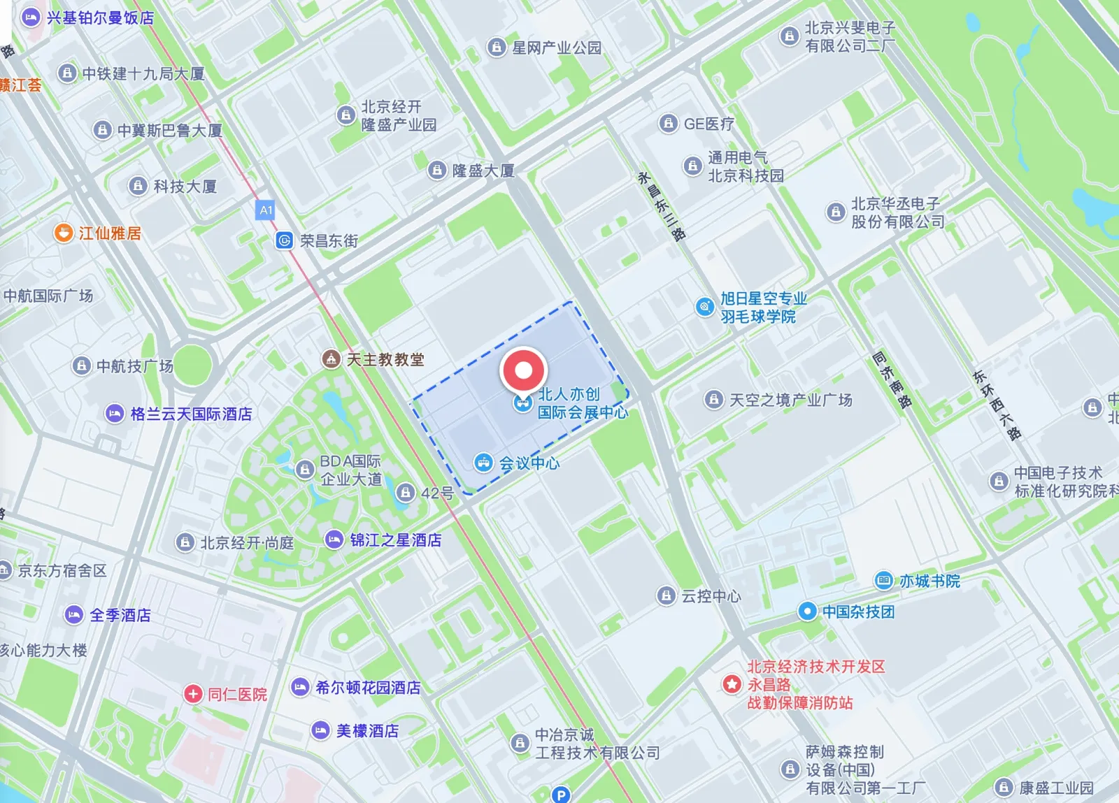 WRC arrival venue map